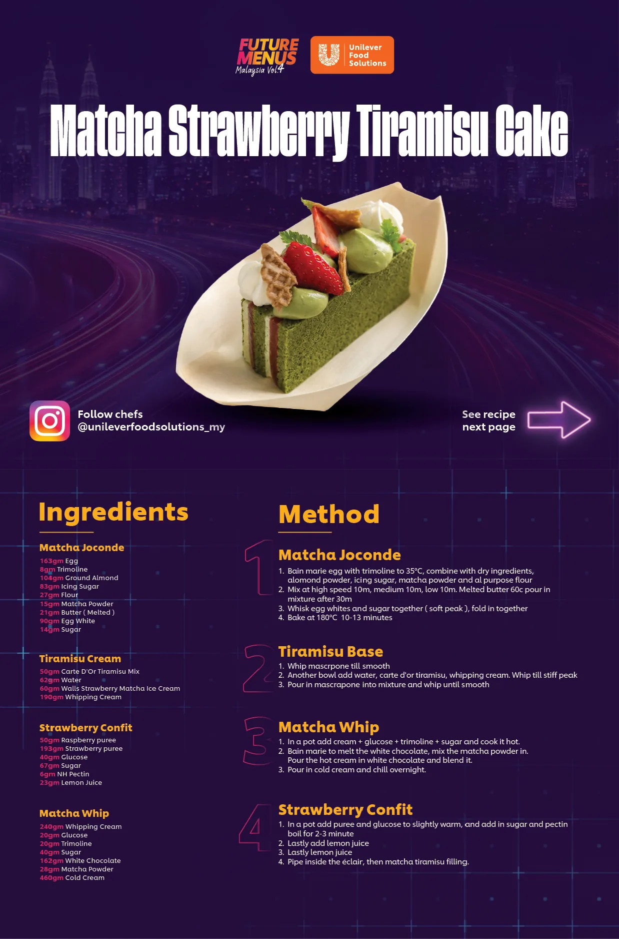 Matcha Strawberry Tiramisu Cake
