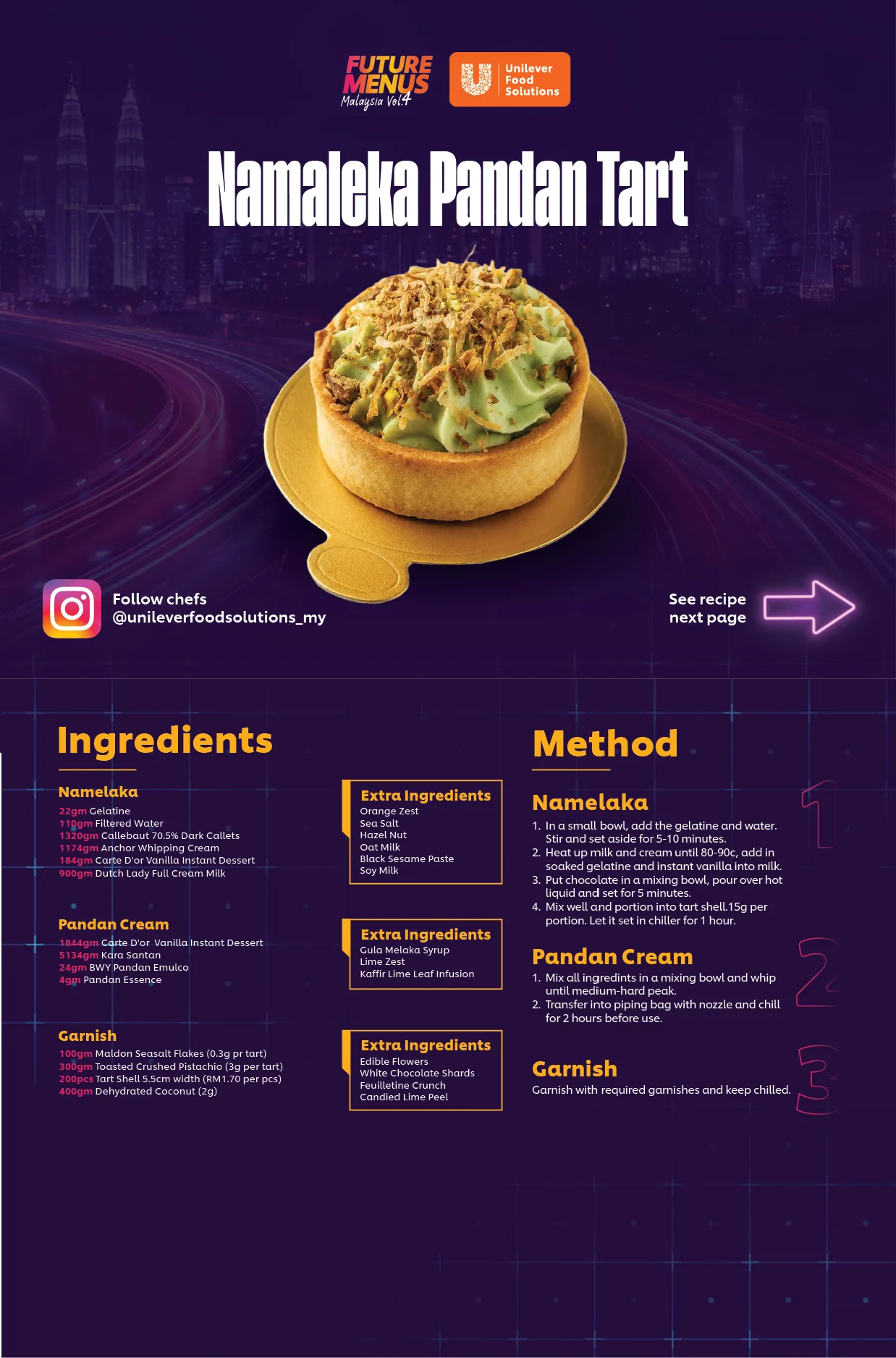 Namaleka Pandan Tart